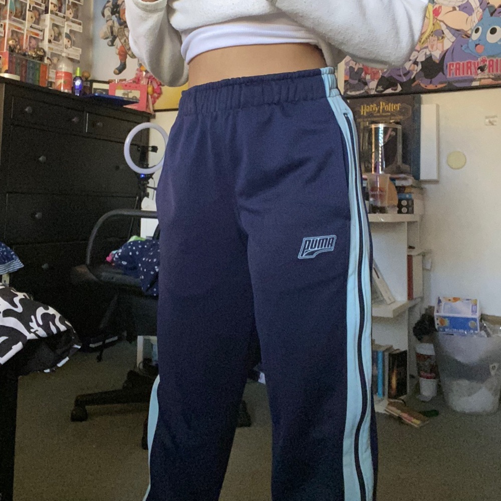 Vintage puma striped trackpants